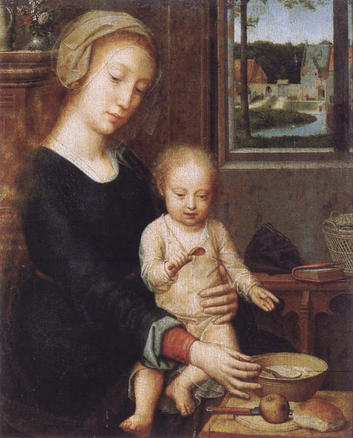 Gerard David Maria with child